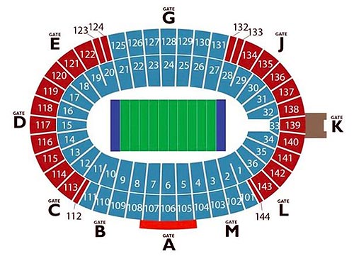 Gaylord Memorial Stadium Seating Chart